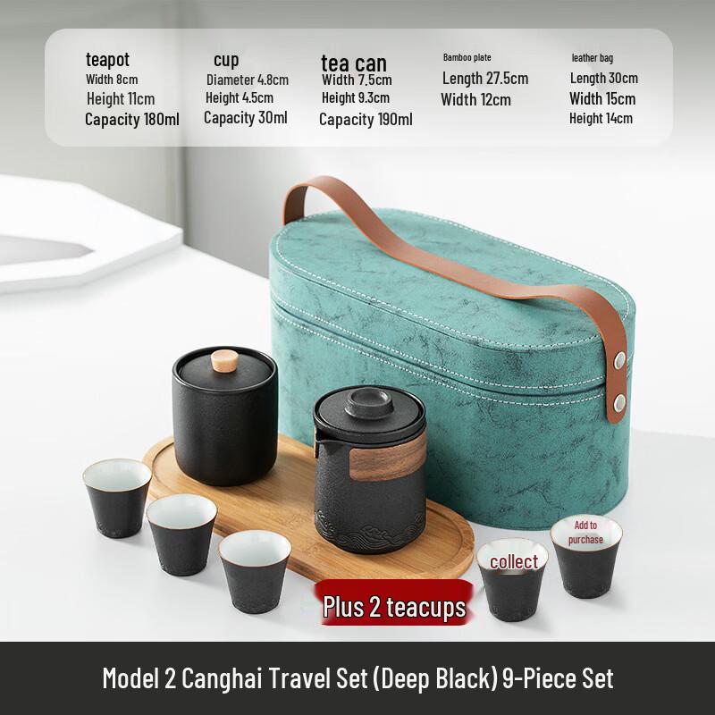 Portable Ceramic Travel Tea Set