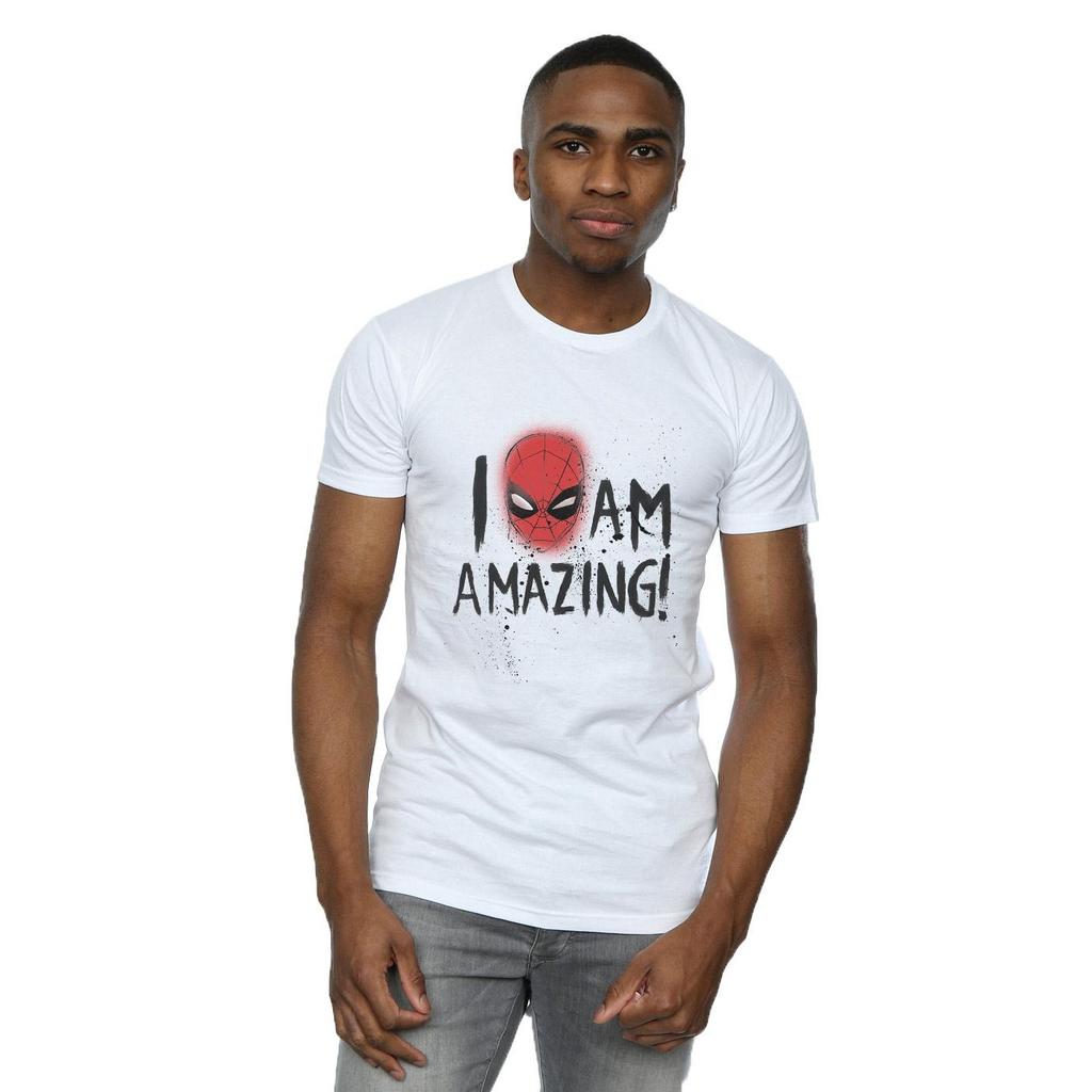 Marvel Mens Spider-Man I Am Amazing T-Shirt