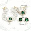 3Pcs/set Luxury Women'S Fashion Jewelry Set Imitation Pearl Rhinestone Jewelry Set  Party