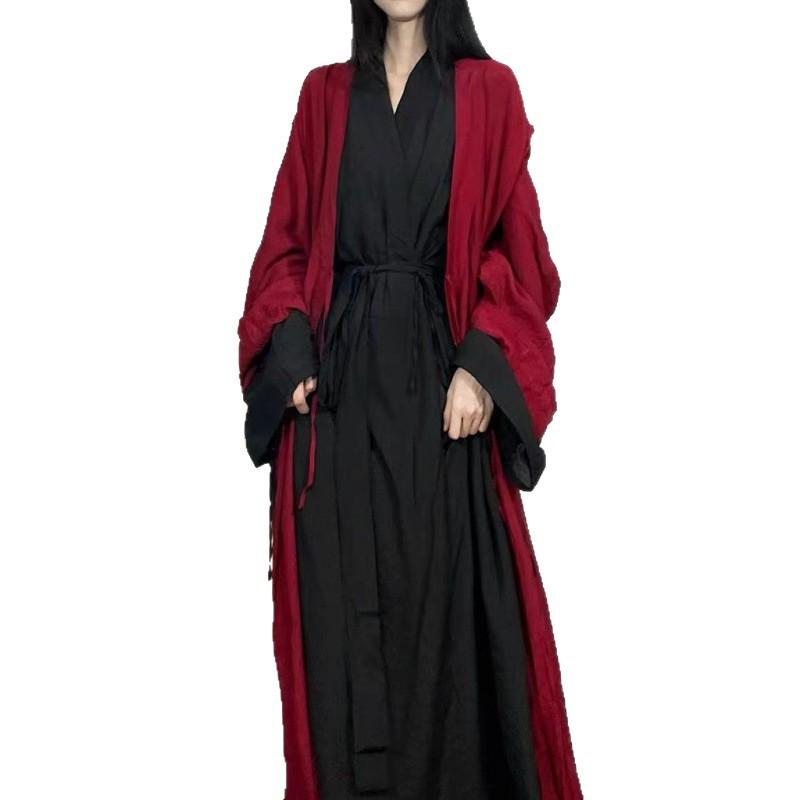 Women's Wei Jin Style Slimming Hanfu Costume for Ethnic Dance Performance