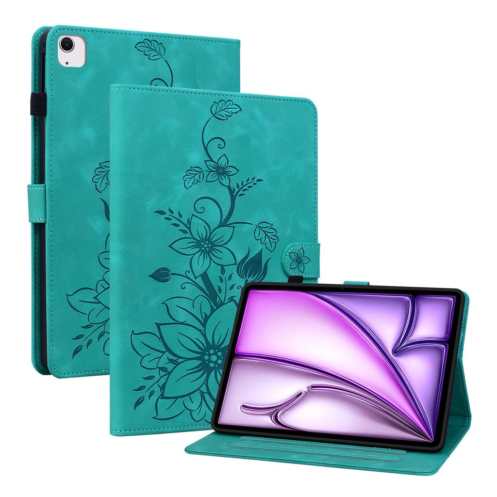Lily Leather Stand Case for IPad 2024 2025 A16 Pro Air 4 5 6 MINI 7 8 9 10th 11th Generation 10.2 10.9 11 12.9 13 Inch Cover