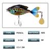 9cm/16.8g Lebhafter Propeller Rotierender Traktor Angelköder Hardbait zum Angeln