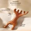 Beiduoyang Sandalwood Antler Head Meridian Massager Comb
