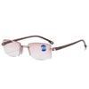 New 8035 Rimless Diamond-Edged Blue Light Blocking Fashion Reading Glasses