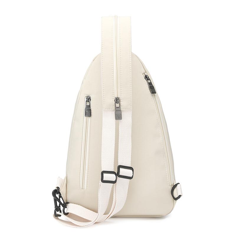Solid Color Backpack Multi-functional Chest Bag Women's Shoulder Crossbody Bag