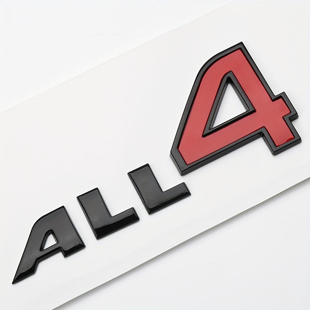 Car ABS ALL4 Logo Side Door Decal Trunk Sticker for C-ooper S R60 F60 F54 R56 R57 Countryman CLUBMAN Car Styling Accessories