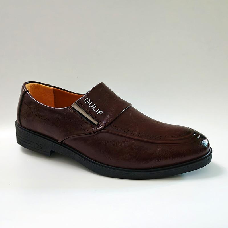 Soft Leather Shoes Mens Business Casual Shoes Slip-on Black Brown Loafers Shoes Flat Comfortable Brand Male Footwear