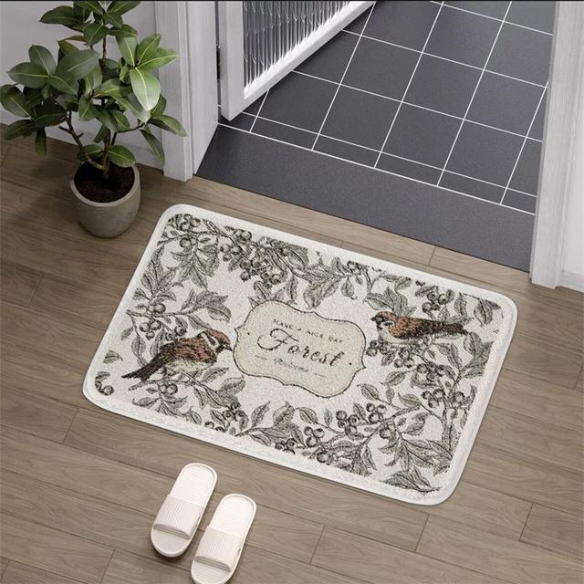 

Коврики для ванной с милыми цветами, мягкие плюшевые коврики в шахматном порядке для душевой комнаты, нескользящие детские впитывающие коврики для ванной комнаты, Tapis Salle De Bain L60xW40cm S