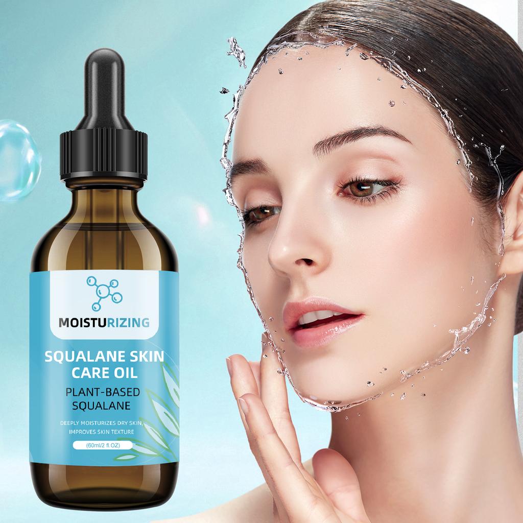 Squalane Facial Oil 60ml – Deep Hydrating & Nourishing Skincare Serum with Dropper