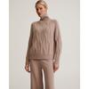 Women's Fall and Winter Long-sleeved Turtleneck Loose Casual Sweater Set