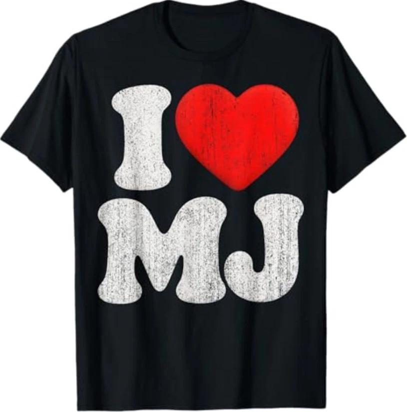Retro I Love MJ Shirt, I Heart MJ T-Shirt T-Shirt XXXXL