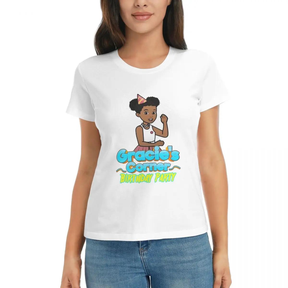 

Women TShirt Gracies Family Corner Cute Phonics Song Summer Short Sleeve Tees ONeck Cotton T Shirts Clothes Tops Streetwear S