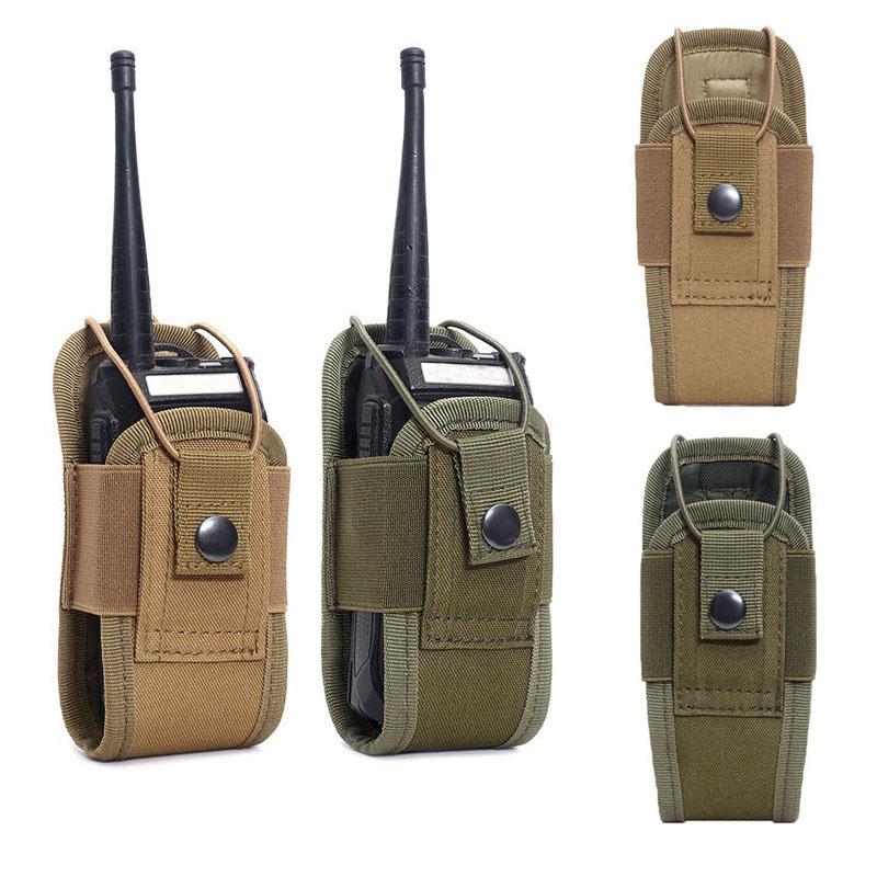 

1PC Тактичний Molle Radio Walkie Talkie Сумка Поясна сумка Тримач Кишеньковий Портативний домофон Кобура Сумка для полювання Кемпінг Green