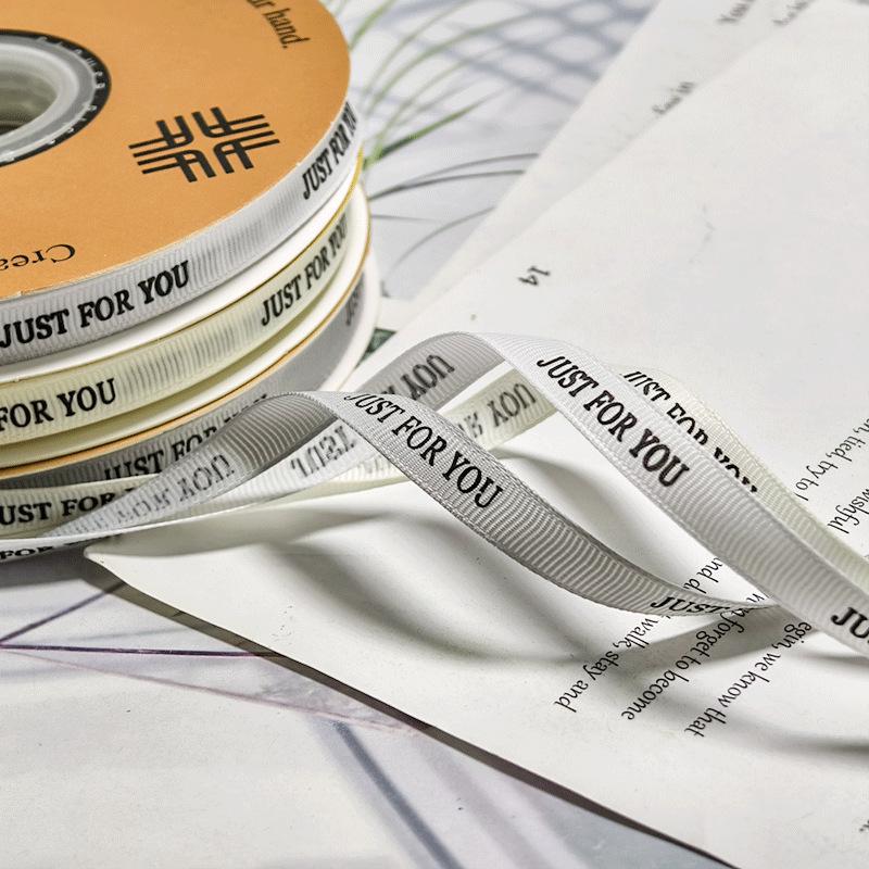 1cm Floral English Thread Ribbon for Gift Box & Cake Bouquet DIY