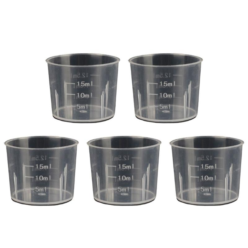 5Pcs/set Clear Laboratory Measuring Cylinder for Kitchen Cooking Measuring Tool Liquid Measuring Cup Clear Kitchen Cup