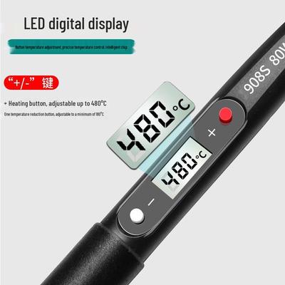 80W Electric Soldering Iron Set with LED Display & Adjustable Temperature for Household Repair