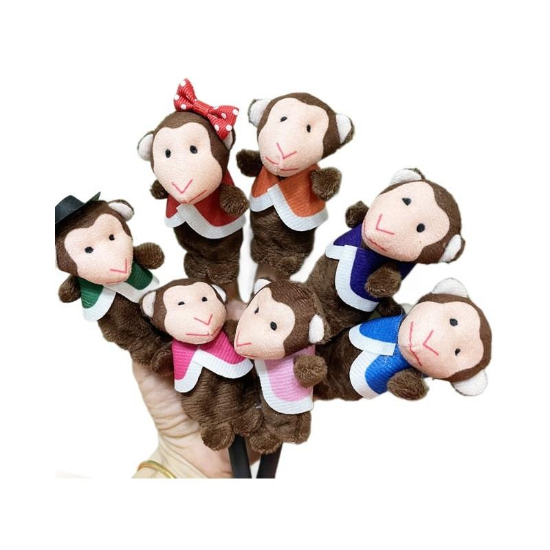 

Monkeys Little Seven Animal Plush Finger Doll Small Mini Souvenir Collection