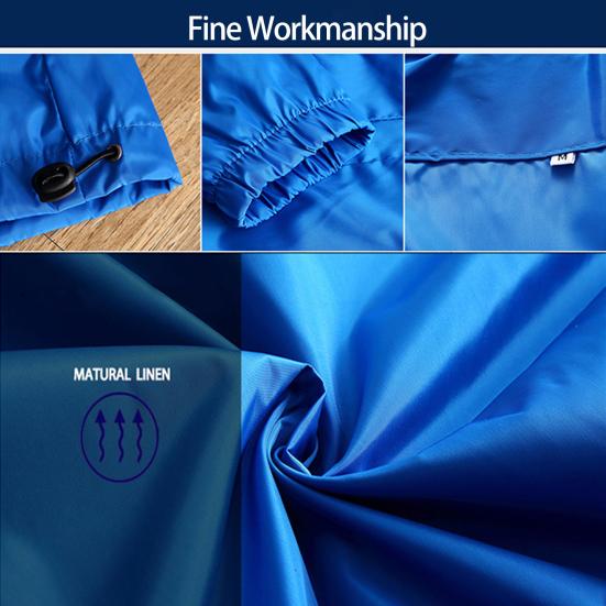 Men Coat Solid Color Long Sleeves Elastic Cuff Smooth Surface Streetwear Autumn Winter Hooded Windbreaker Jacket for Daily Wear