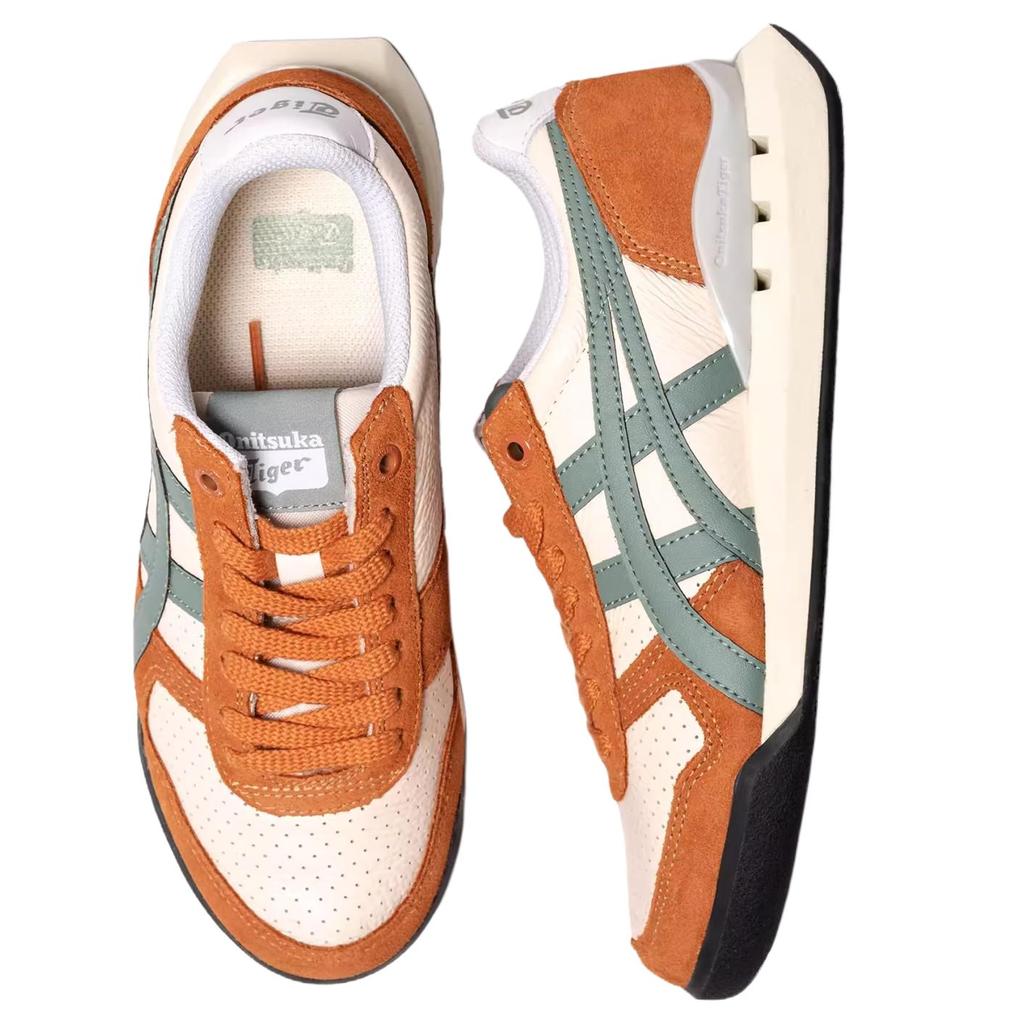 New Onitsuka Tiger Ultimate 81 Anti Slip Wear Resistant Low Top Casual Shoes Unisex Orange Pink Green 1183C074-700