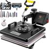 VEVOR 8 In 1 Heat Press Machine Double Display 38 X 38CM Heat Press 1000W Transfer Press Sublimation Machine A37
