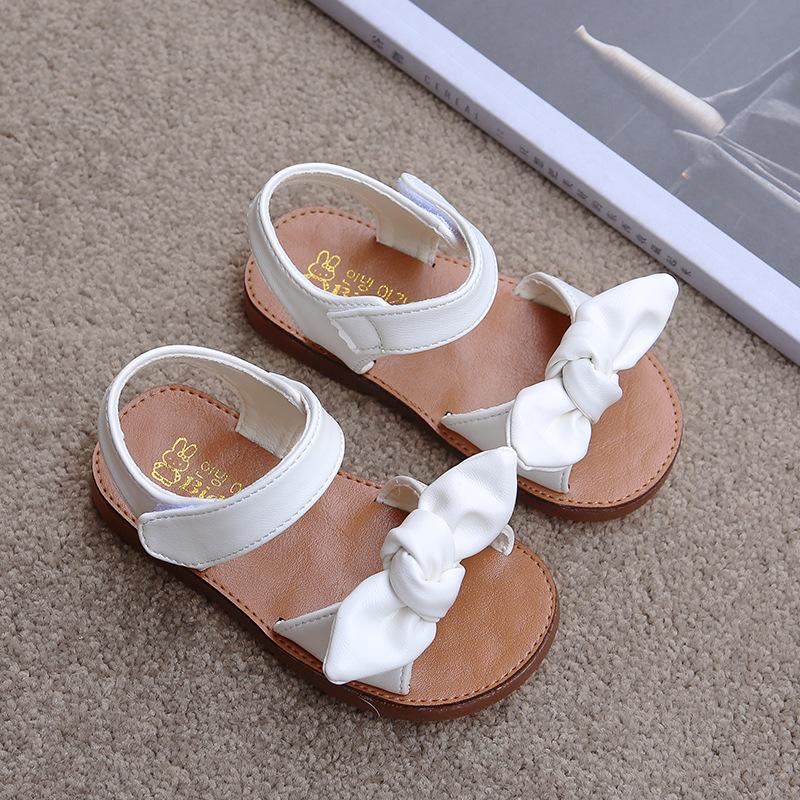 Girls Sandals Fashion Princess Classic Baby Girl Kids Summer Sandals Children Sweet Summer Shoes Soft 21-30 Hot Sale Bow-knot