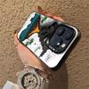 Creative Volcanic Eruption Phone Case For iPhone 16 15 14 13 12 11 Pro Max 7 8 Plus XR XS Max Shockproof Silicone Matte Cover