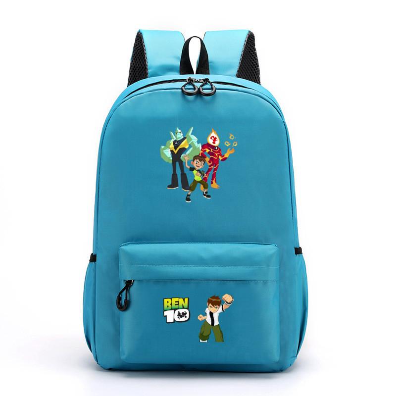 Ben 10 Kids School Backpack With Breathable Lightweight Polyester For Middle School Students