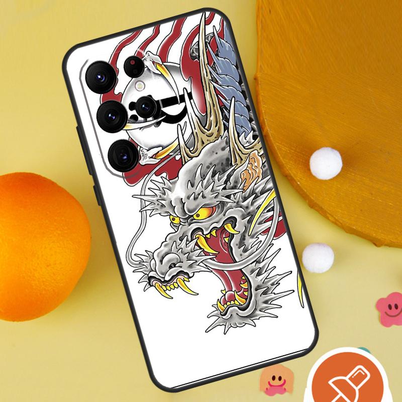 Yakuza Dragon Tattoo Case For Samsung Galaxy S23 S22 S21 Ultra S20 FE S8 S9 S10 Plus Note 10 20 Ultra Cover