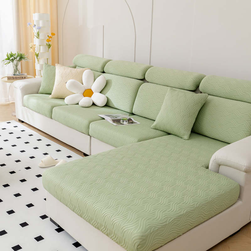 Summer Ice Silk Waterproof Sofa Cover Non-Slip Cool Feeling Couch Cushion Slipcovers Anti-Slip Stretch Chaise Lounge Covers