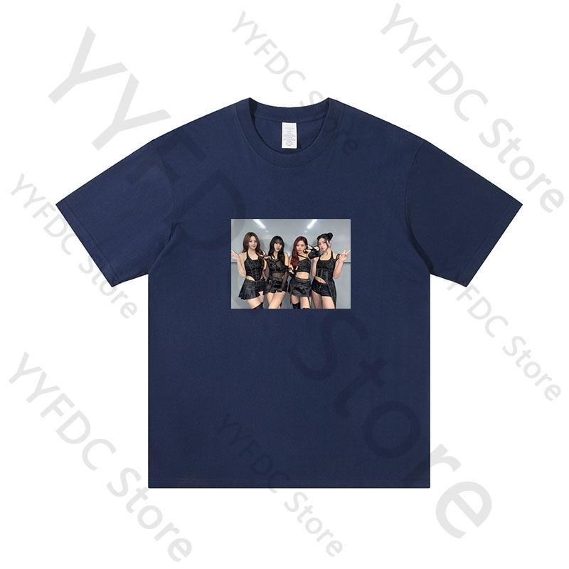 KISS OF LIFE T Shirt Kpop JULIE NATTY BELLE HANEUL Print Tshirt Women Unisex Summer Tee KISS OF LIFE Album Born To Be XX Clothes S