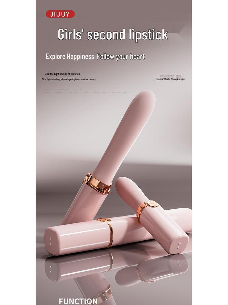 Ji Yu Portable Lipstick Vibrator: Multi-Frequency Female Massager with Strong Vibration for Climax