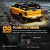 XRIDONSEN 48 Inch Truck Tailgate Strobe Lights Strip Rear Window Lights 288 LED Tail Emergency Light Bar Amber White Flashing Warning Hazard Safety