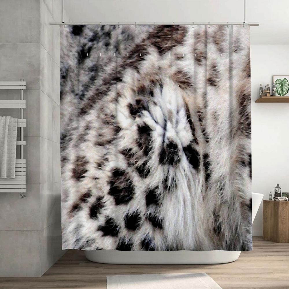 Shower Curtain Nature Abstract Black White Modern Bathroom Decor Waterproof Fabric Washable Artistic Home Textile for Sale