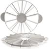 Cake Portion Marker - 10 or 12 Portions. Diameter 26 Cm - Plastic - Dishwasher Safe.