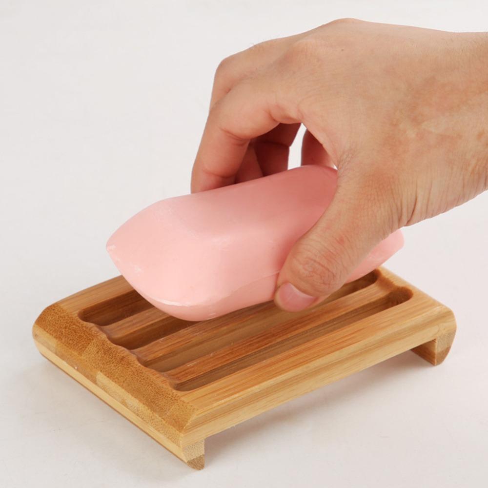 Wood Eco-friendly Bathroom Soap Holder Hotel Household Soap Rack  Family Bathroom Soap Storage