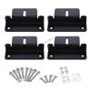 090E Black Solar Panel Z Bracket Mount Lightweight Anodized Aluminum Mounting Brackets for Trailers,Motorhomes Roof