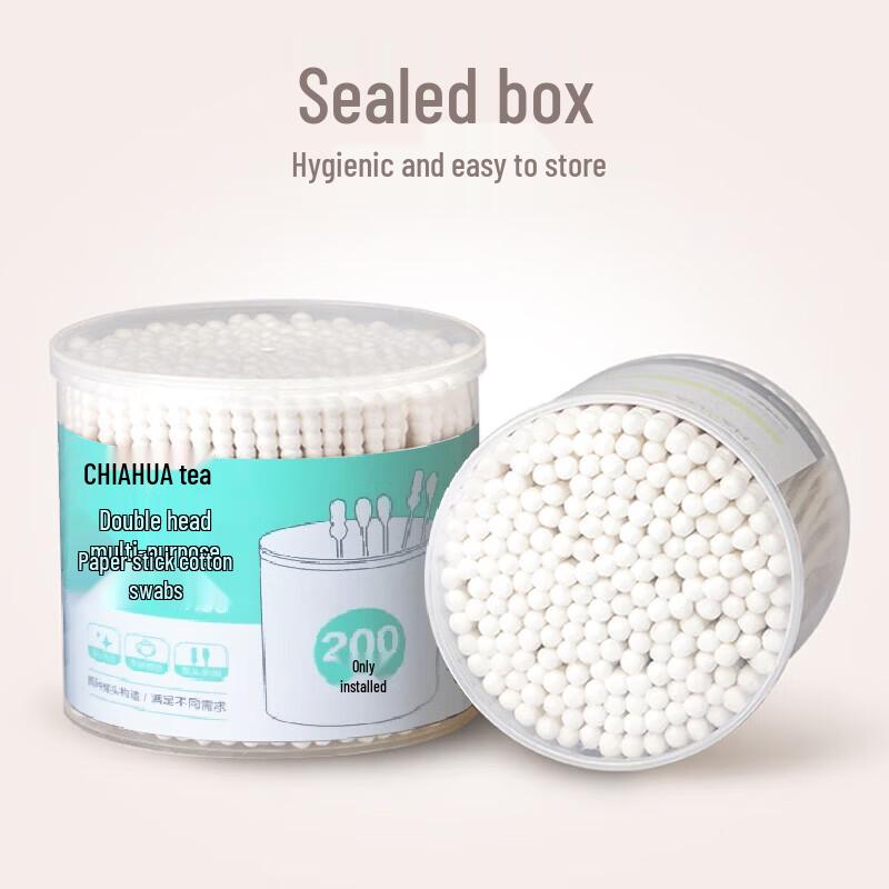 CHAHUA Double-Headed Paper Stick Cotton Swabs