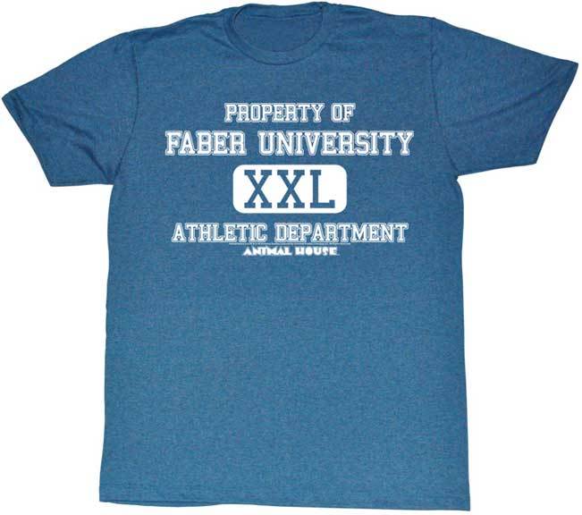 Animal House Property Of Faber University Men T Shirt Classic Movie XL