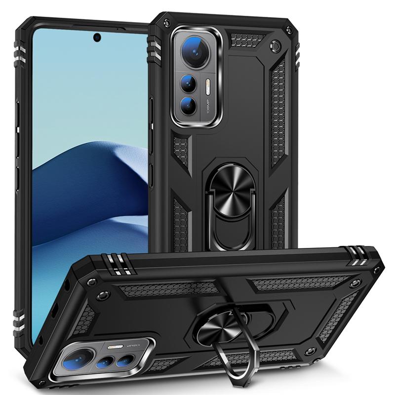 For Xiaomi 12 Lite Case Shockproof Magnetic Car Holder Armor Phone Cases for Xiomi Xaomi Xiami Mi 12 Light 12Lite 5G Back Cover