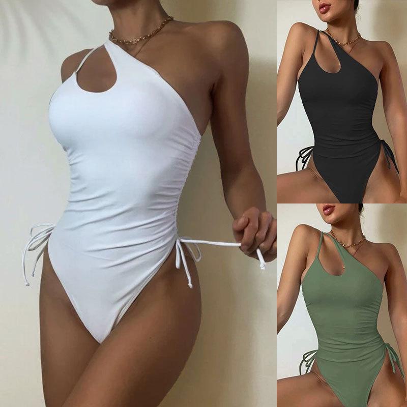 Ri Shang 2022 Women's Long Sleeve Sexy Sporty Split Swimsuit with European & American Style Print