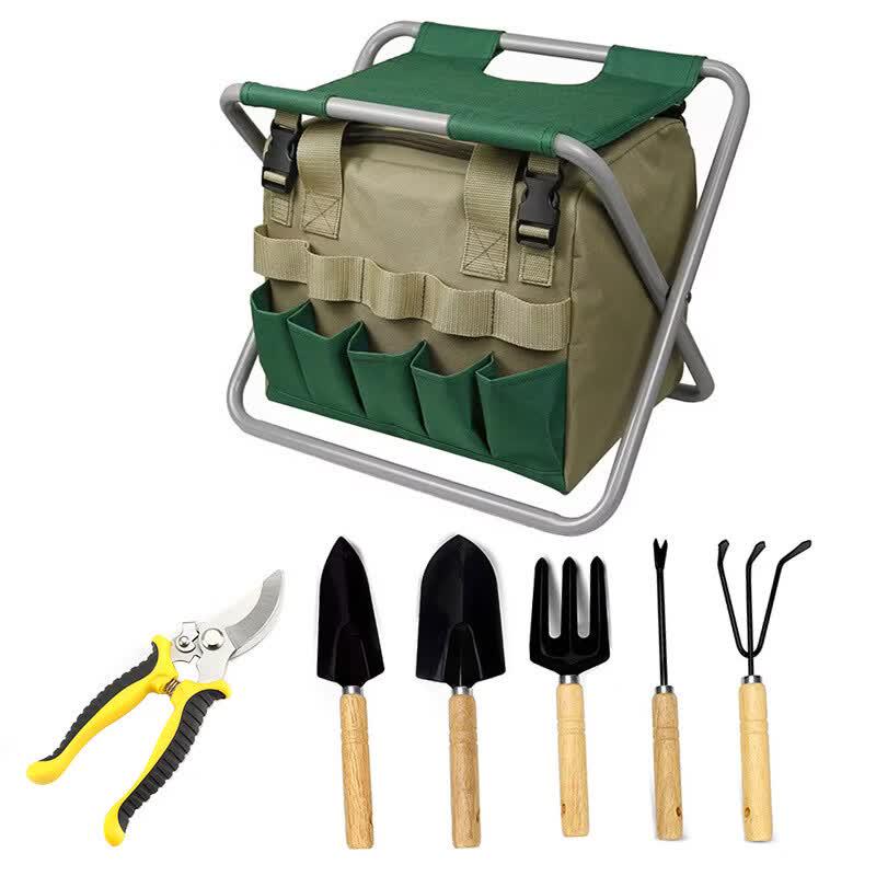 OIMG Outdoor Folding Garden & Camping Chair with Tool Set