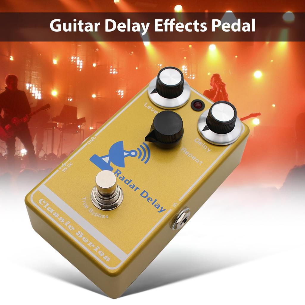 Asixxsix Classic Delay Effect Analog Direct Signal Path Guitar Pedal with Delay for Electric True Echo Decay Clear Impact Pedal, Digital-Analog