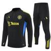 Manchester United Football Suit Custom Autumn And Winter Long-Sleeved Half-Pull Pre-Game Warm-Up Children'S Short-Sleeved Training Suit