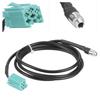 AUX Input Adapter Cable 3.5mm Jack Audio Cord Fit for Renault Clio Megane Kangoo Espace Twingo