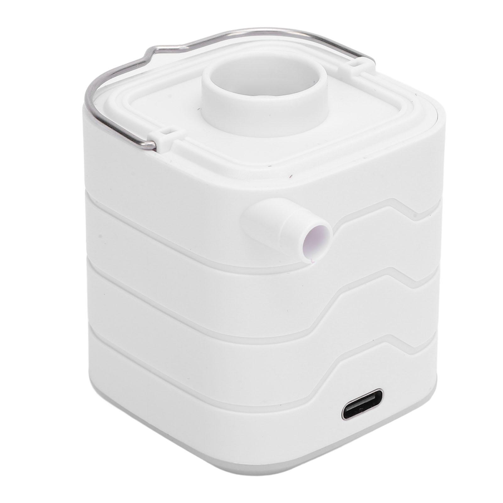 

Маленький воздушный насос со светодиодной подсветкой, различные насадки, 1600 мАч, перезаряжаемый Type C, маленький надуватель/сдуватель