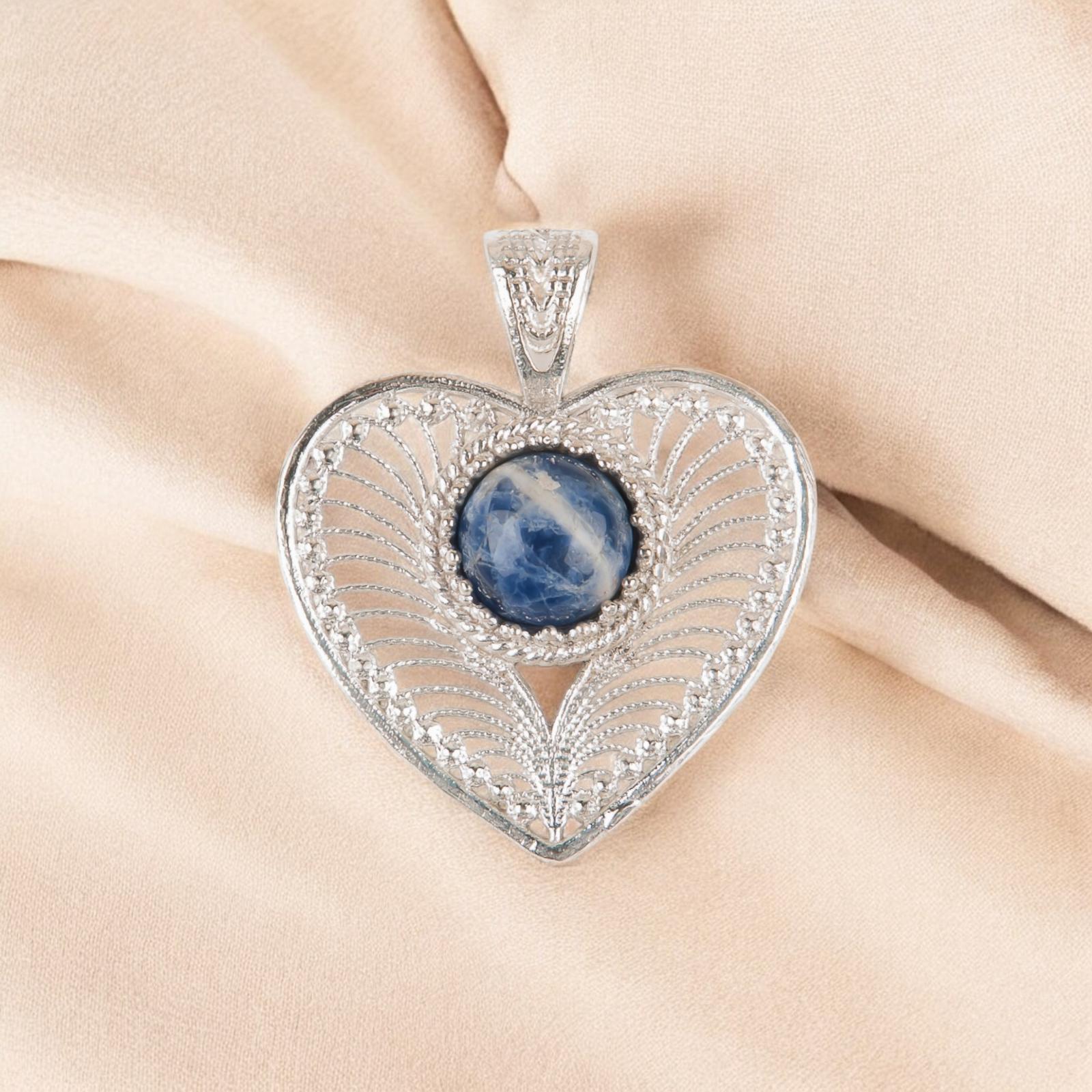

Sodalite Gemstone 925 Sterling Silver Jewelry Handcrafted Pendant 1.4 For Women CP-15-27