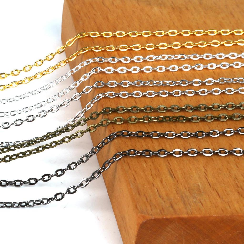 Handmade 5m Pearl Earrings DIY Accessory Chain with O-Rings and Extender