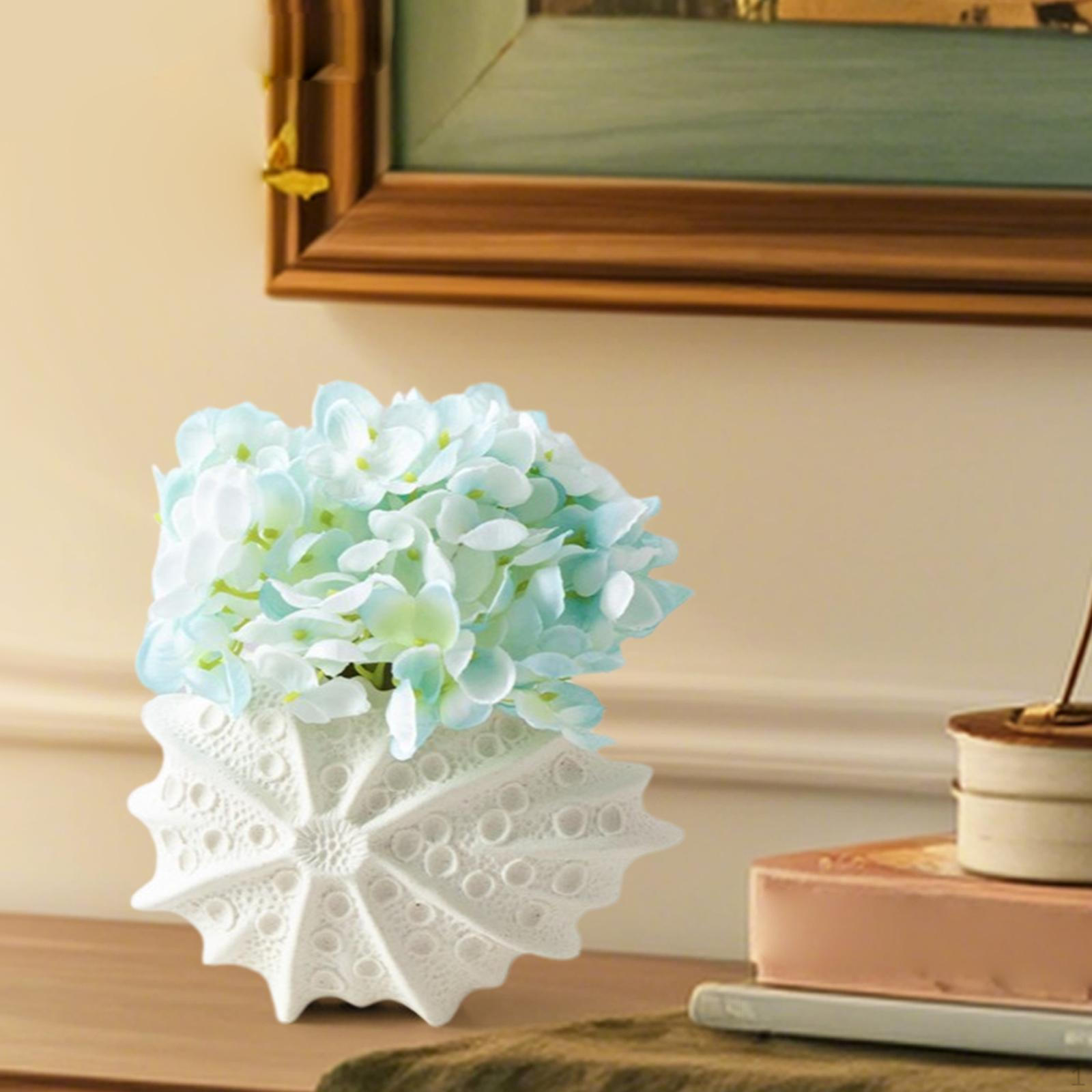 

Ceramic Flower Holder for Home , Shell Design Office And Living Areas S чорний
