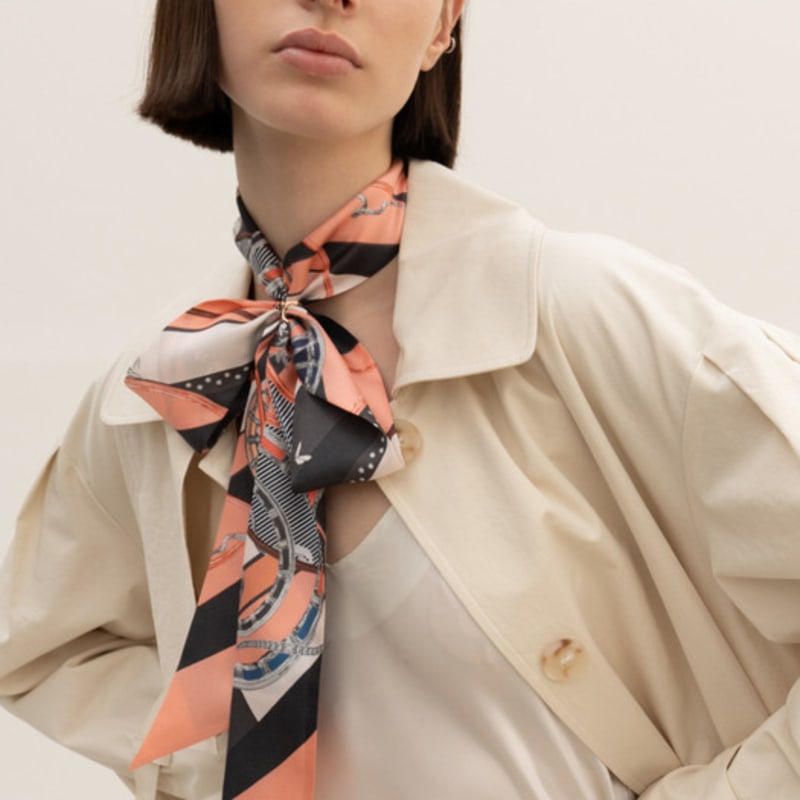 

Saint Luxure Pretty Scarf Petite Twilly Sunny SL21SLTSN SKY BLUE