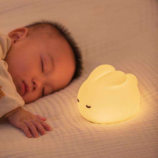 High Quality Small Night Light Cartoon Silicone Timing Night Light USB Feeding Children LED Bedside Sleeping Night Light